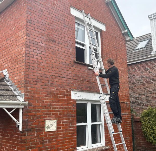 External access set up for chimney and high-level repair works