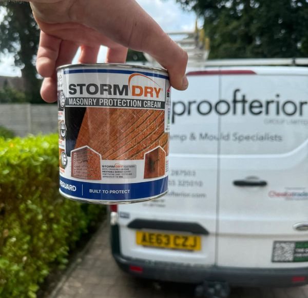 Proofterior van loaded with masonry protection products in Weymouth